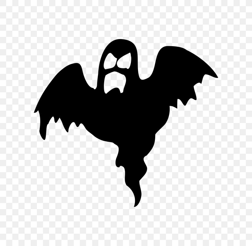 Ghost Silhouette Halloween, PNG, 800x800px, Ghost, Bat, Beak, Bird, Black Download Free
