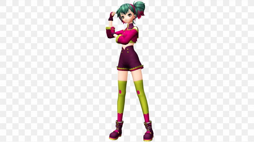 Hatsune Miku: Project Diva X Megurine Luka Vocaloid Sega, PNG, 3840x2160px, Hatsune Miku Project Diva X, Action Figure, Character, Costume, Fictional Character Download Free