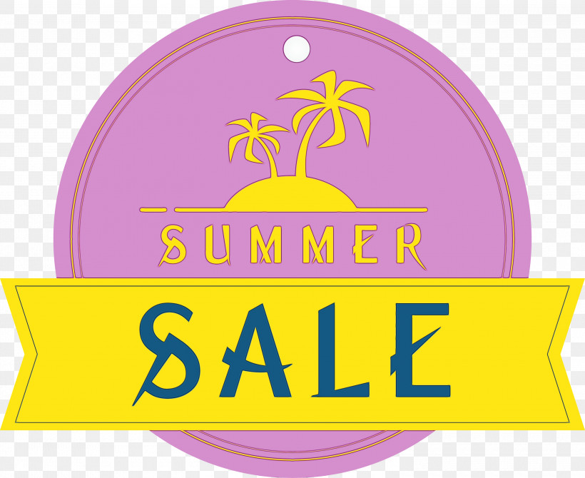Logo Font Yellow Line Area, PNG, 3000x2453px, Summer Sale, Area, Line, Logo, M Download Free