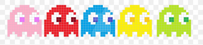 Ms. Pac-Man Ghosts Video Game, PNG, 1600x356px, 8bit Color, Pacman, Brand, Diagram, Game Download Free
