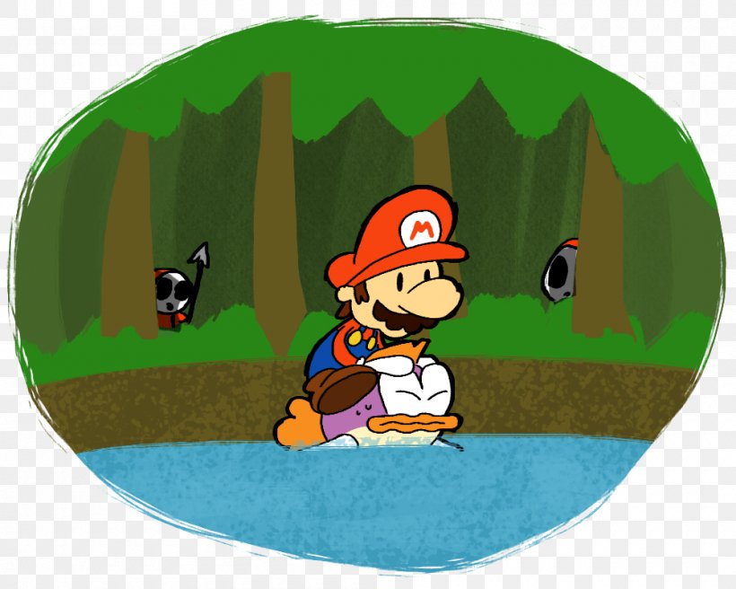 Paper Mario: The Thousand-Year Door Nintendo 64 Mario Series, PNG, 1000x800px, Paper Mario, Cartoon, Deviantart, Grass, Green Download Free