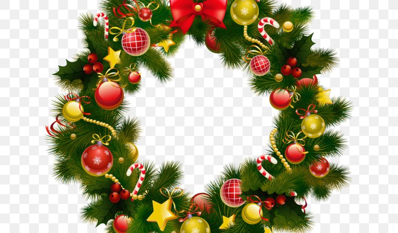 Wreath Clip Art Garland Christmas Day, PNG, 640x480px, Wreath, Christmas, Christmas Day, Christmas Decoration, Christmas Eve Download Free