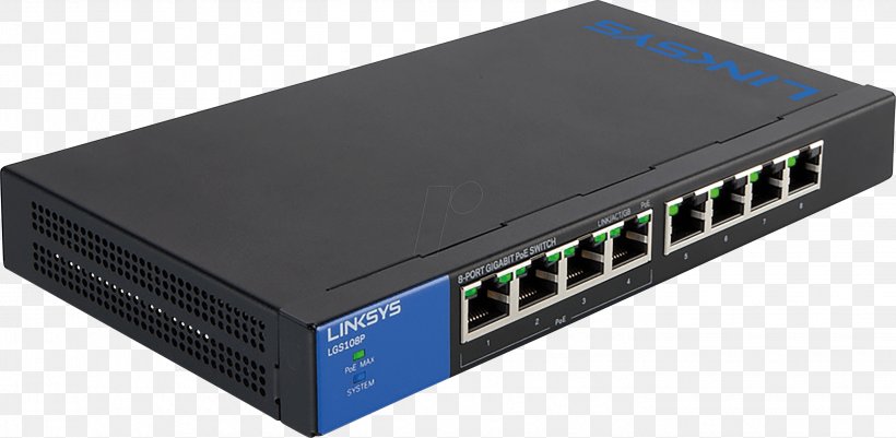 Gigabit Ethernet Power Over Ethernet Network Switch Linksys IEEE 802.3, PNG, 2859x1400px, Gigabit Ethernet, Autonegotiation, Computer Network, Computer Networking, Computer Port Download Free