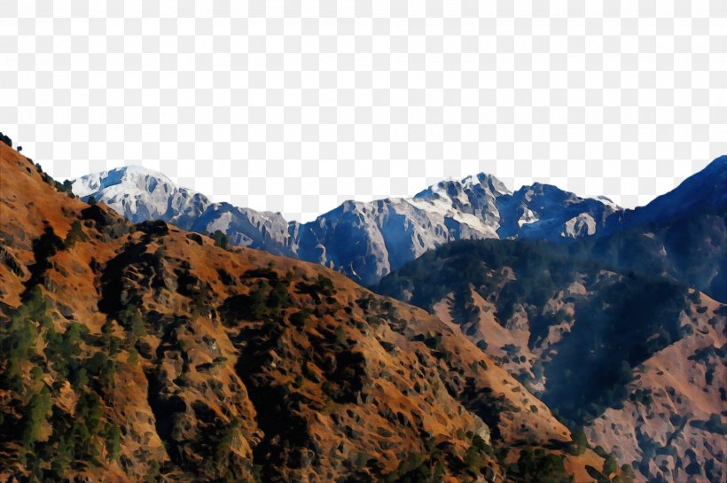 Mountainous Landforms Mountain Mountain Range Nature Ridge, PNG, 1880x1250px, Watercolor, Highland, Hill, Hill Station, Mountain Download Free