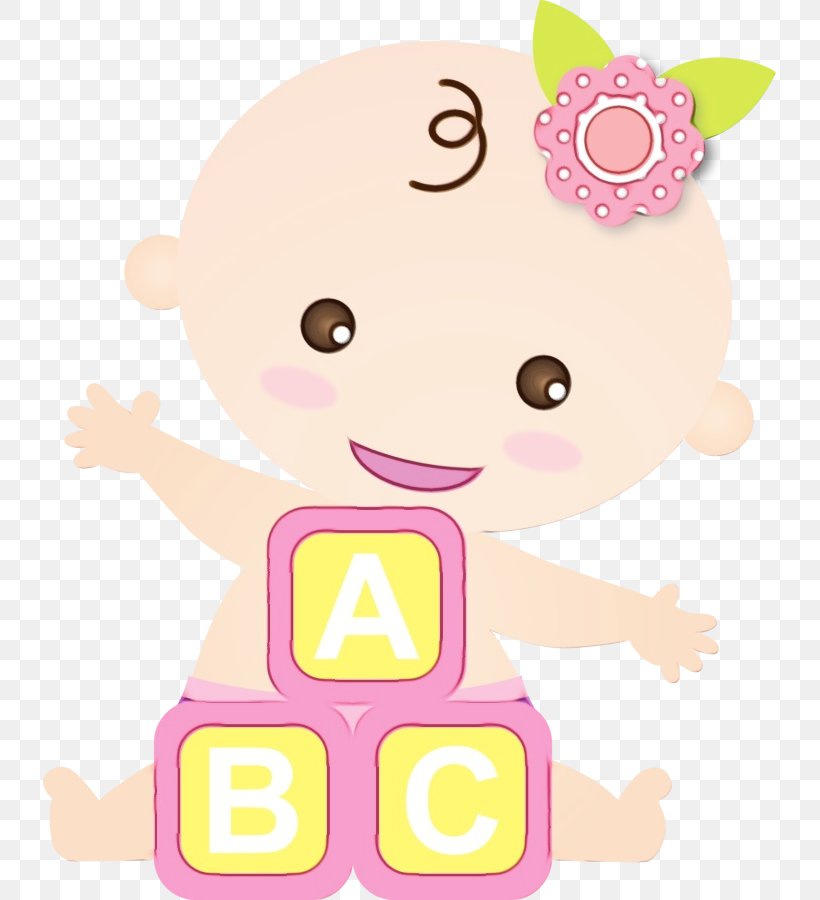 Baby Shower, PNG, 733x900px, Watercolor, Baby Shower, Cartoon, Cuteness, Diaper Download Free
