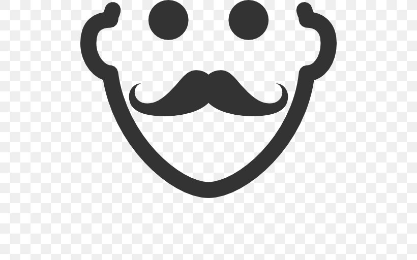 Moustache Download Clip Art, PNG, 512x512px, Moustache, Beard, Black And White, Eyewear, Face Download Free
