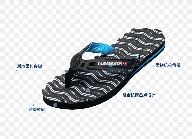 Slipper Flip-flops Quiksilver Sandal Pattern, PNG, 750x592px, Slipper, Aqua, Brand, Clothing, Comfort Download Free