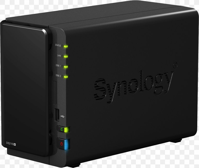 Synology DiskStation DS216+ Network Storage Systems Synology Inc. Synology Disk Station DS216+ II, PNG, 1163x987px, Synology Diskstation Ds216, Computer Component, Computer Network, Data Storage, Data Storage Device Download Free