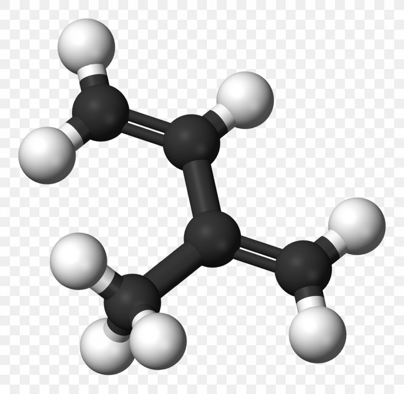 1,3-Butadiene Isoprene Piperylene Molecule Chemistry, PNG, 1100x1072px, Isoprene, Ballandstick Model, Black And White, Body Jewelry, Butene Download Free