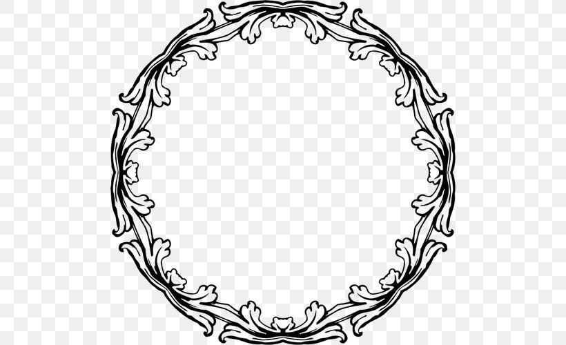 Borders And Frames Picture Frames Decorative Arts Clip Art, PNG, 500x500px, Borders And Frames, Art, Black And White, Decorative Arts, Film Frame Download Free