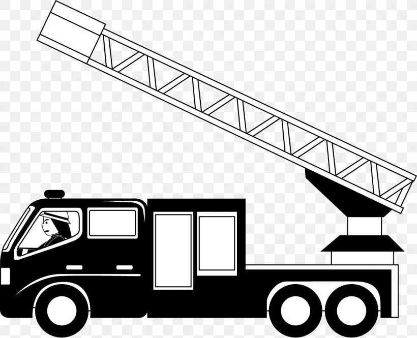 Car Fire Engine Truck Black And White Clip Art, PNG, 1144x928px, Car, Area, Automotive Design, Black And White, Brand Download Free