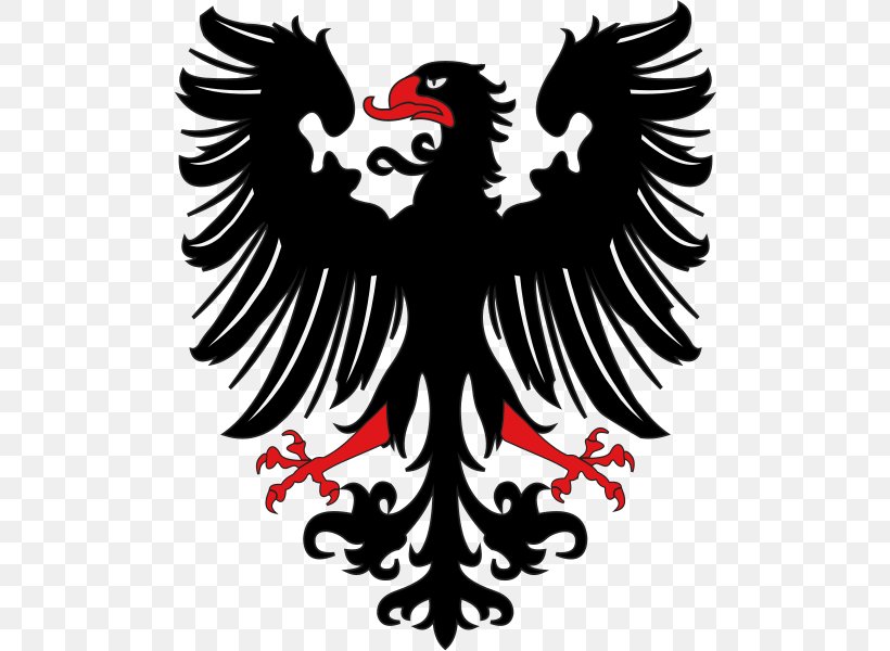 Eagle Heraldry Coat Of Arms, PNG, 500x600px, Ravenna, Beak, Bird, Bird Of Prey, Black And White Download Free