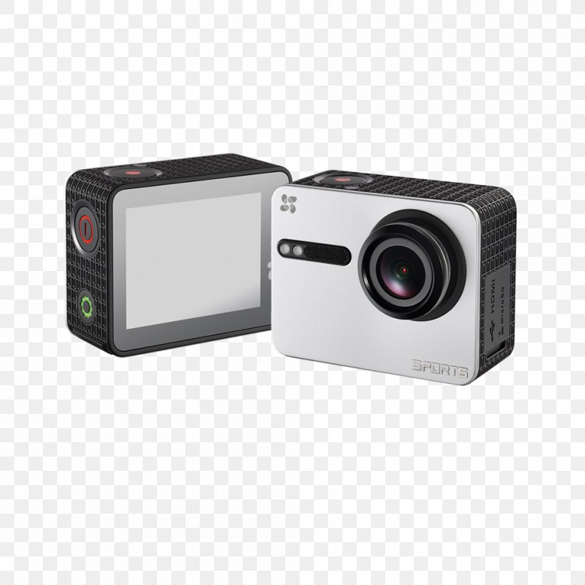 YI Technology YI 4K Action Camera Video Cameras GoPro, PNG, 1000x1000px, 4k Resolution, Action Camera, Camera, Camera Lens, Cameras Optics Download Free
