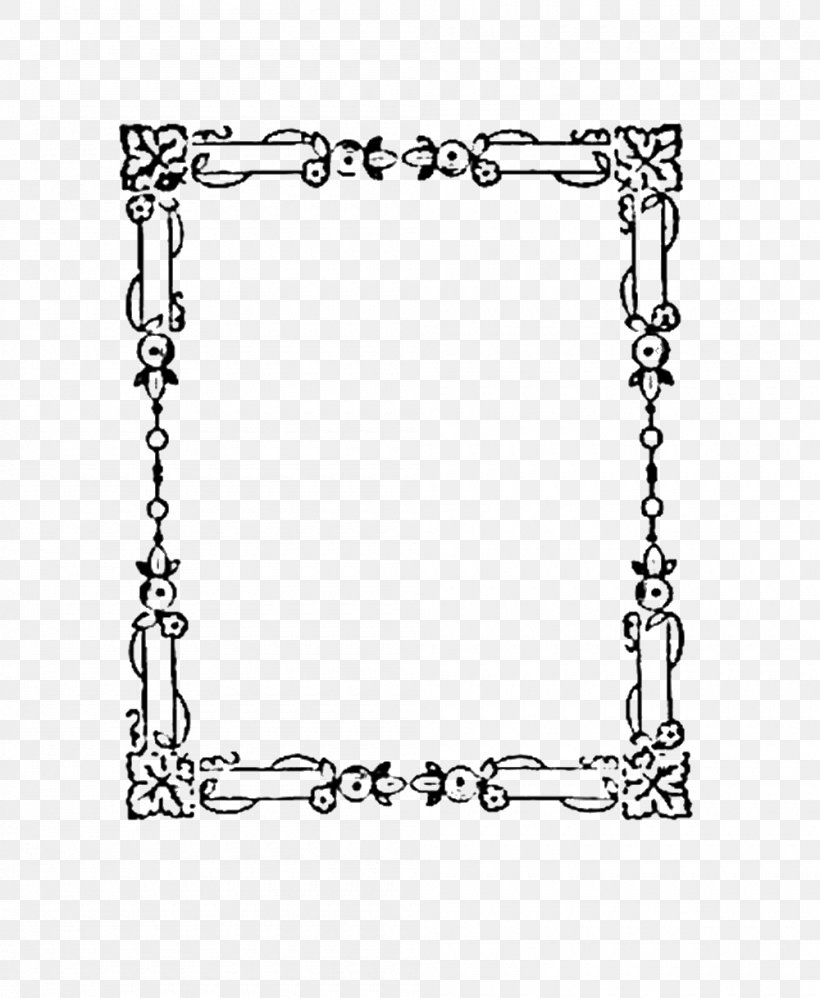 Picture Frames Antique Digital Stamp, PNG, 1000x1218px, Picture Frames, Antique, Area, Black And White, Body Jewelry Download Free