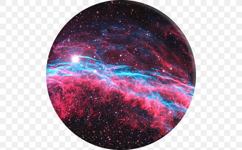 Veil Nebula PopSockets Mobile Phones Astronomy, PNG, 508x508px, Nebula, Astronomical Object, Astronomy, Atmosphere, Gadget Download Free