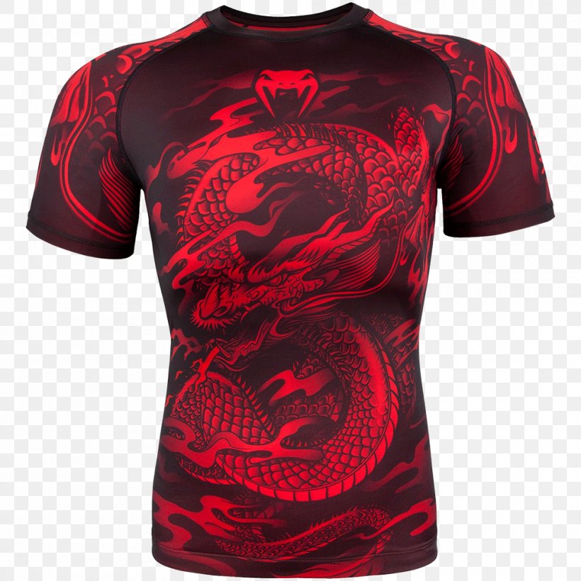 Venum Rash Guard Boxing Mixed Martial Arts Clothing, PNG, 1000x1000px, Venum, Active Shirt, Boxing, Brazilian Jiujitsu, Clothing Download Free