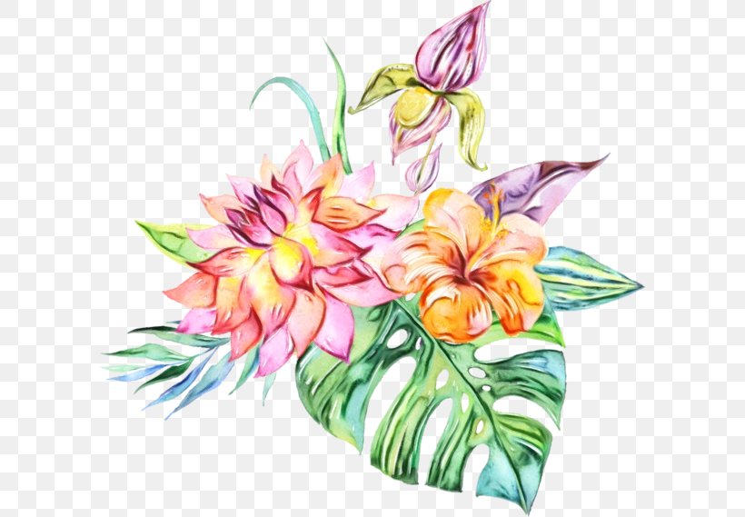 Bouquet Of Flowers Drawing, PNG, 600x569px, Watercolor, Acrylic Paint, Anthurium, Bouquet, Cut Flowers Download Free