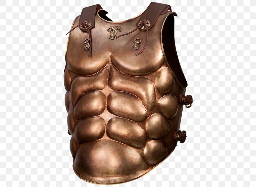 Breastplate Body Armor Marcus Aquila Warrior Armour, PNG, 450x600px, Breastplate, Armour, Body Armor, Copper, Cuirass Download Free