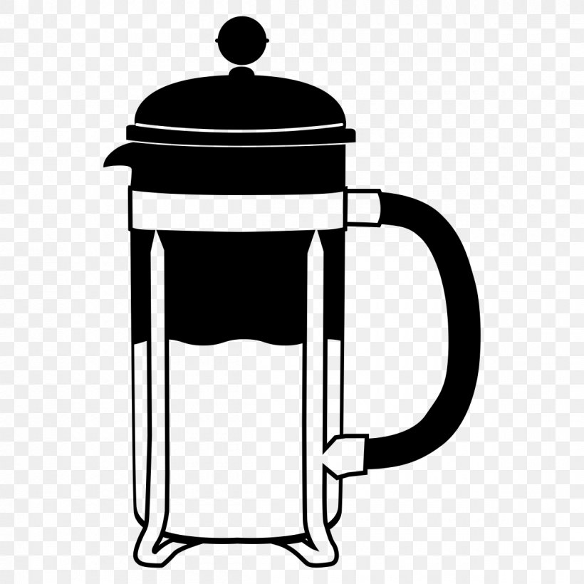 Coffee French Presses Espresso Caffè Mocha Mug, PNG, 1200x1200px, Coffee, Bar, Black And White, Chemex Coffeemaker, Coffee Filters Download Free