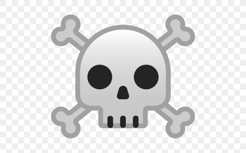 Emoji Skull And Crossbones, PNG, 512x512px, Emoji, Bone, Death, Drawing, Emojipedia Download Free