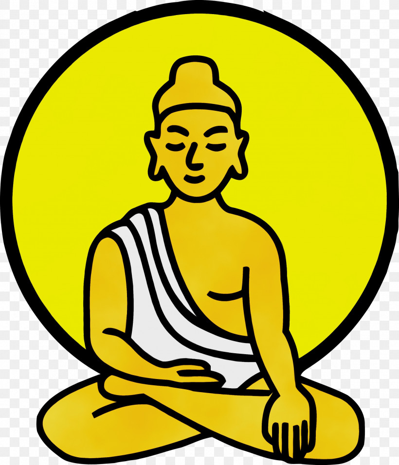 Yellow Sitting Line Art Finger Meditation, PNG, 2570x3000px, Bodhi Day, Bodhi, Finger, Line Art, Meditation Download Free