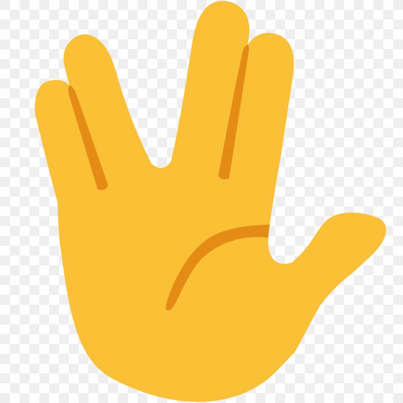 Emoji Vulcan Salute Greeting Symbol, PNG, 1024x1024px, Emoji, Android, Android Nougat, Finger, Gesture Download Free
