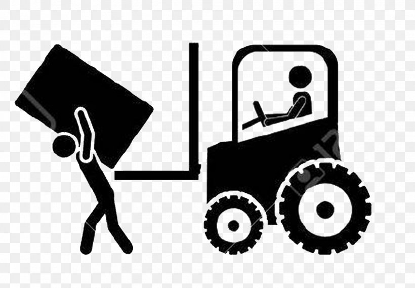 Forklift, PNG, 1546x1074px, Forklift, Black, Black And White, Brand, Cargo Download Free