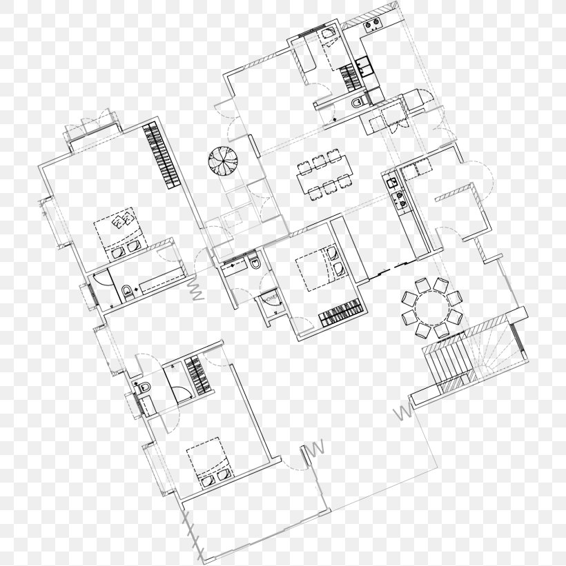 Floor Plan Line Angle, PNG, 714x821px, Floor Plan, Area, Black And White, Diagram, Drawing Download Free