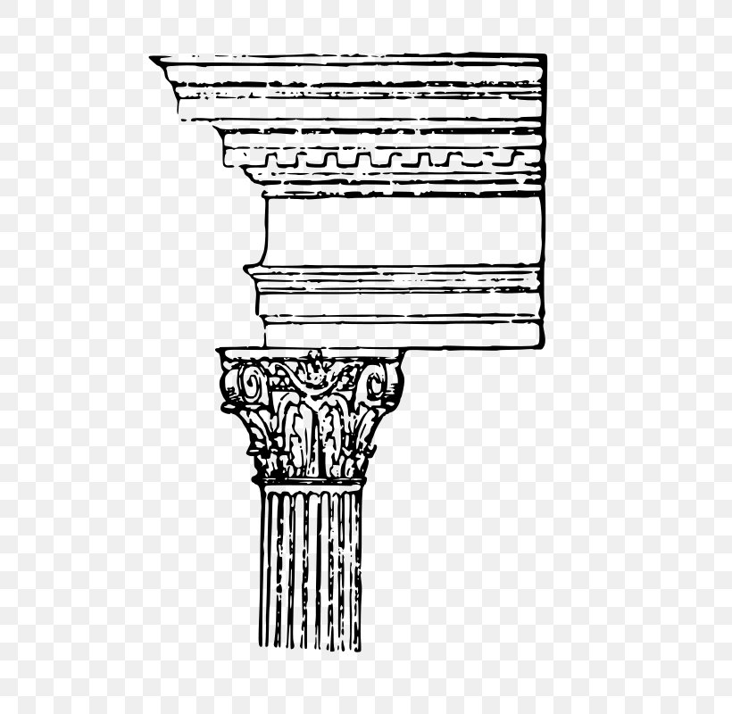 The Five Orders Of Architecture Composite Order Column Classical Order, PNG, 566x800px, Five Orders Of Architecture, Architecture, Black And White, Capital, Classical Architecture Download Free
