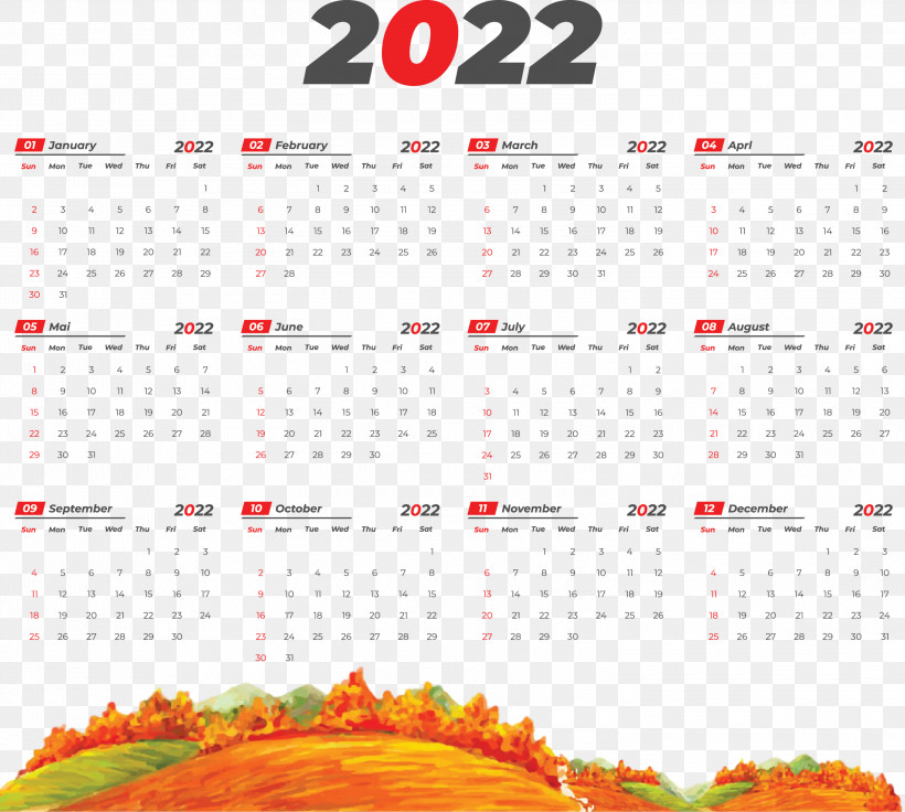 2022 Yeary Calendar 2022 Calendar, PNG, 3000x2695px, Calendar System, Meter Download Free