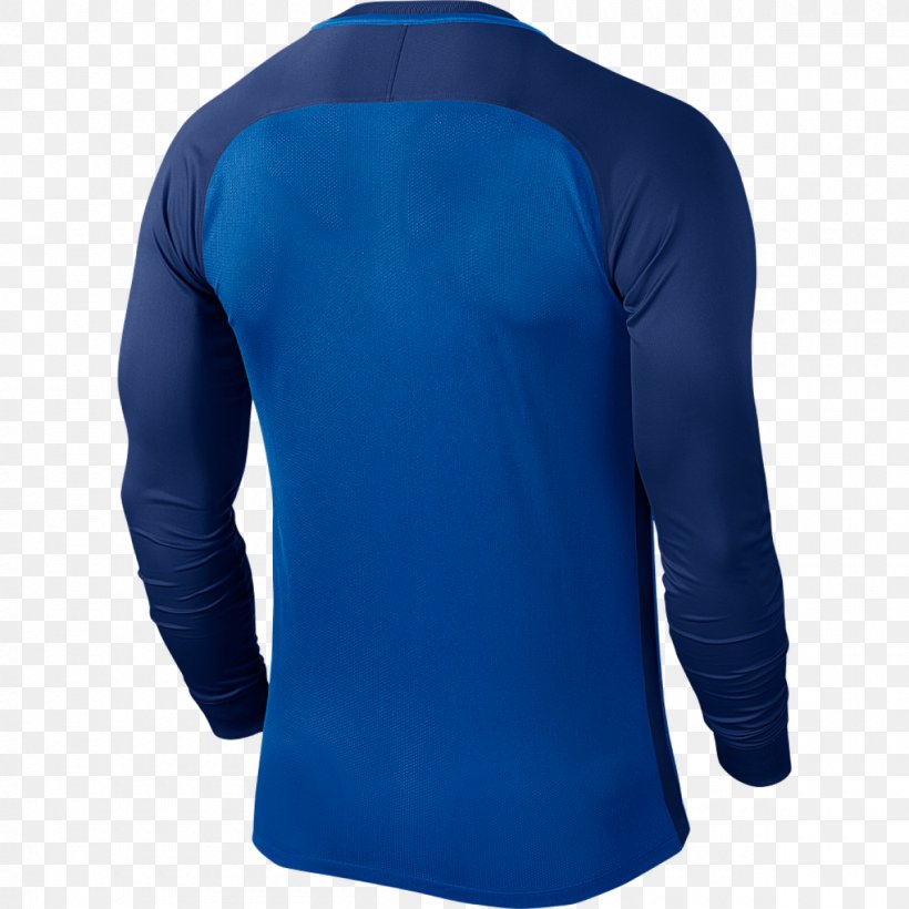 Long-sleeved T-shirt Jersey Long-sleeved T-shirt Nike, PNG, 1200x1200px, Tshirt, Active Shirt, Blue, Cobalt Blue, Collar Download Free