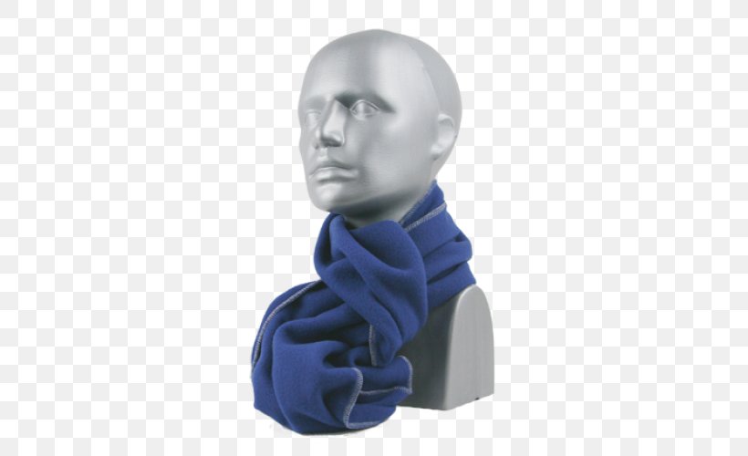 Neck Scarf Electric Blue, PNG, 500x500px, Neck, Electric Blue, Figurine, Scarf, Sculpture Download Free