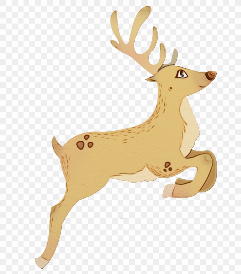 Reindeer Santa Claus Clip Art Moose, PNG, 880x1000px, Reindeer, Animal Figure, Antler, Cartoon, Deer Download Free