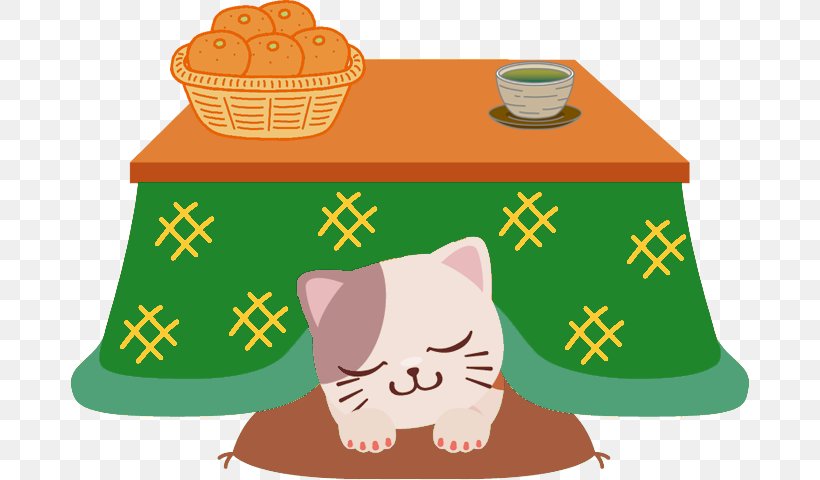 Cat Kotatsu Japan Table Berogailu, PNG, 680x480px, Cat, Berogailu, Floor, Food, Futon Download Free
