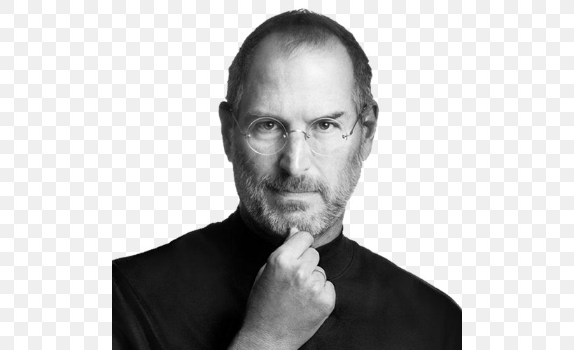 ICon: Steve Jobs Apple Clip Art, PNG, 500x500px, Steve Jobs, Apple, Black And White, Chin, Display Resolution Download Free