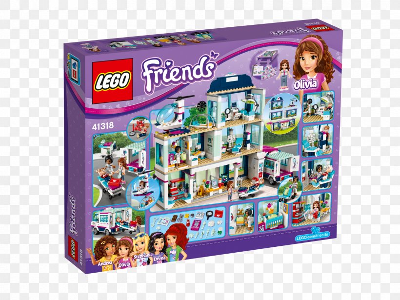 LEGO 41318 Friends Heartlake Hospital Amazon.com LEGO Friends Toy, PNG, 2400x1800px, Amazoncom, Construction Set, Lego, Lego City, Lego Friends Download Free