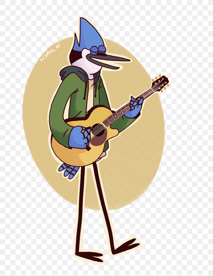 Mordecai Drawing Acoustic Guitar DeviantArt, PNG, 752x1062px, Mordecai, Acoustic Guitar, Art, Cartoon, Cartoon Network Download Free