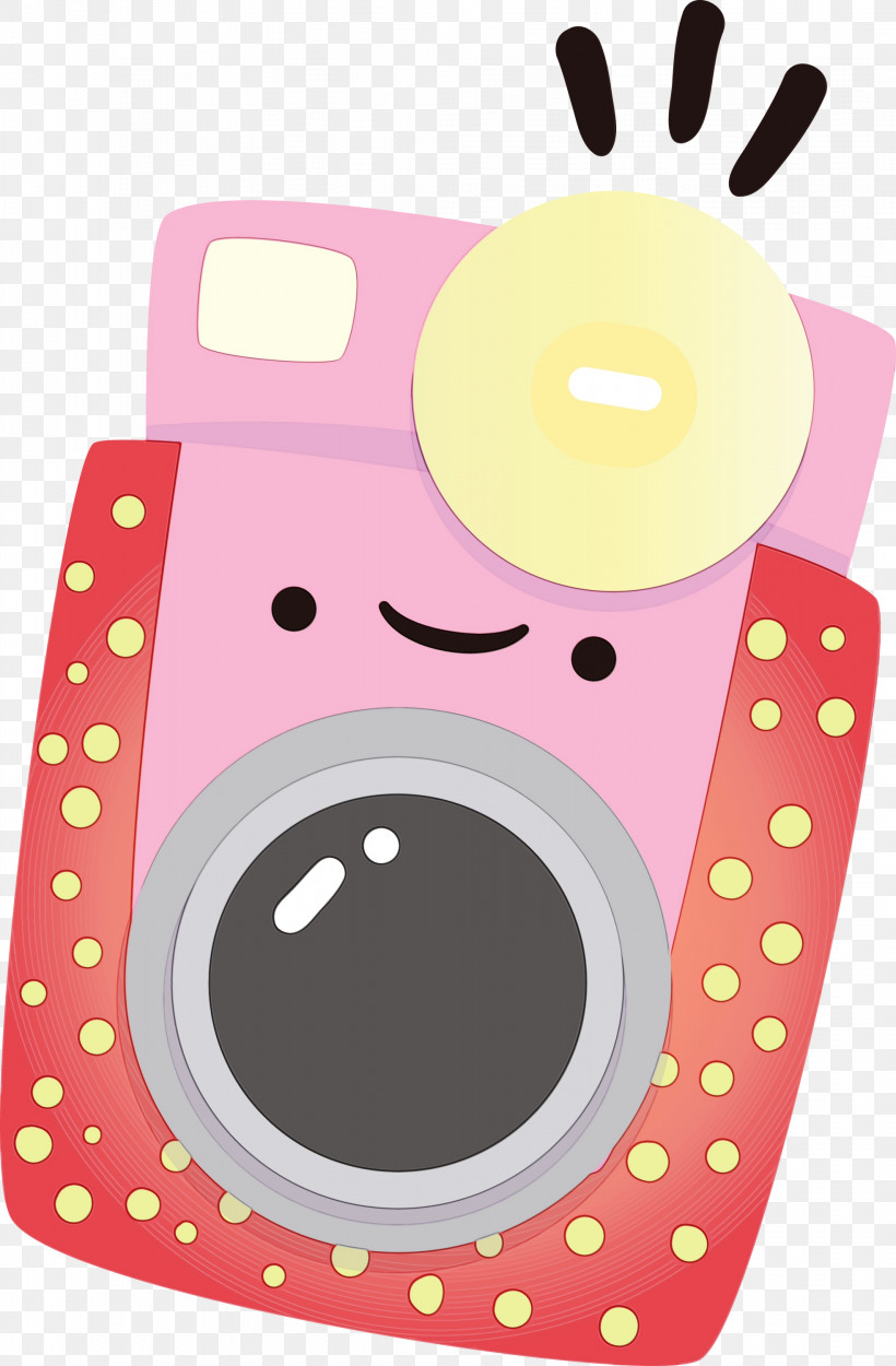 Pattern Pink M Area Line Infant, PNG, 1967x3000px, Cartoon Camera, Area, Infant, Line, Meter Download Free