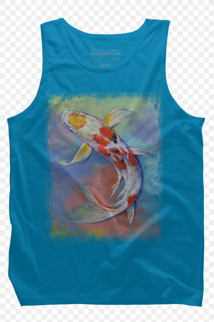 T-shirt Butterfly Koi Hoodie Sleeveless Shirt, PNG, 1200x1800px, Tshirt, Active Tank, Bag, Butterfly Koi, Clothing Download Free