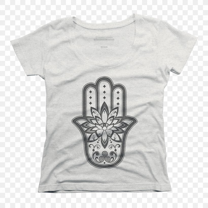 T-shirt Hoodie Hamsa Design By Humans, PNG, 2400x2400px, Tshirt, Brand, Clothing, Cotton, Design By Humans Download Free