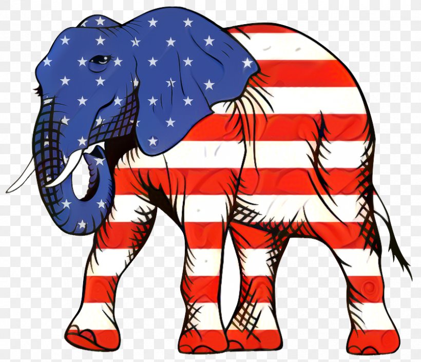 Flag Of The United States Elephant, PNG, 836x719px, United States, African Elephant, Art, Cartoon, Elephant Download Free