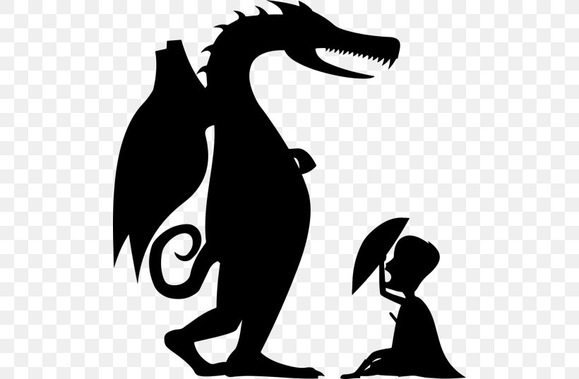 Vector Graphics Silhouette Dragon Clip Art Illustration, PNG, 500x537px, Silhouette, Art, Blackandwhite, Chinese Dragon, Dragon Download Free