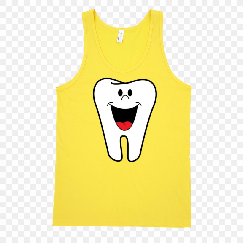 T-shirt Smiley Sleeveless Shirt Yellow, PNG, 1000x1000px, Watercolor, Cartoon, Flower, Frame, Heart Download Free