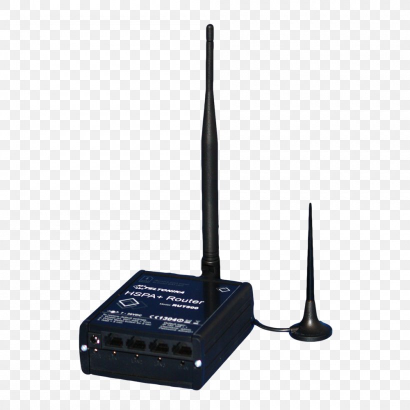 Wireless Router Teltonika RUT500 Mobile Broadband Modem 3G, PNG, 1000x1000px, Wireless Router, Aerials, Base Station, Computer Network, Electronics Download Free