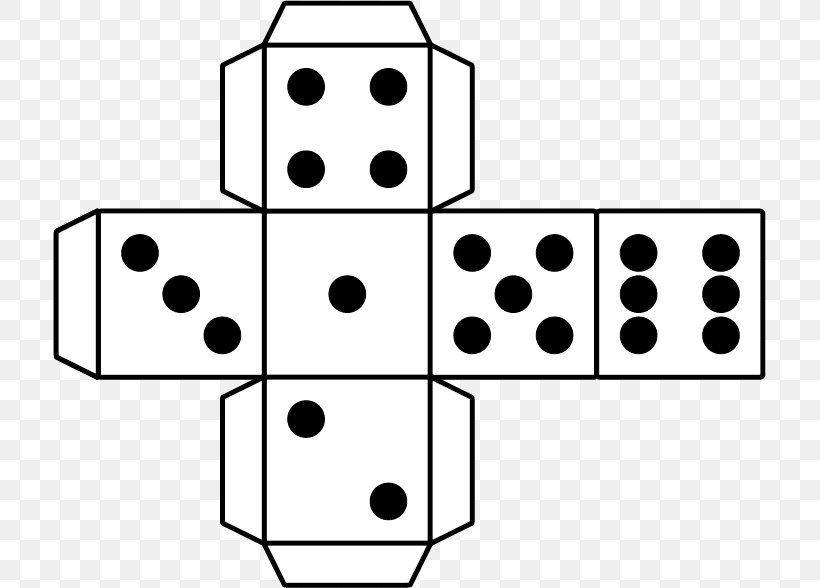 Dice Game Paper Dice Game Clip Art, PNG, 713x588px, Dice, Area, Black And White, Dice Game, Game Download Free