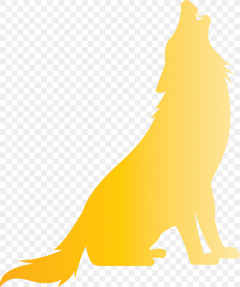 Wolf, PNG, 2515x3000px, Wolf, Animal Figure, Tail, Wildlife, Yellow Download Free