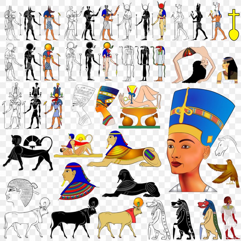 Ancient Egyptian Deities Royalty-free Egyptian Language, PNG, 1000x1000px, Ancient Egypt, Ancient Egyptian Deities, Art, Artwork, Collage Download Free