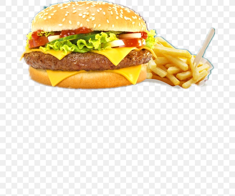 Hamburger Hot Dog Cheeseburger Veggie Burger French Fries, PNG, 681x686px, Hamburger, American Food, Big Mac, Breakfast Sandwich, Buffalo Burger Download Free