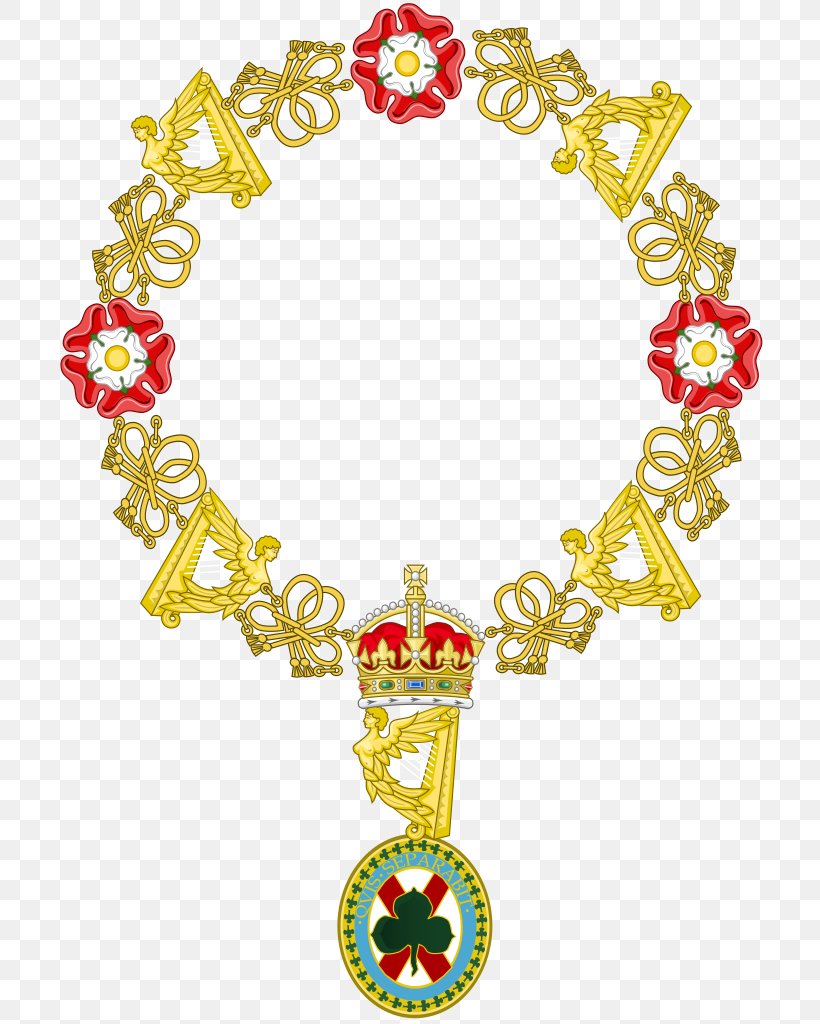 Order Of St Patrick Ireland King Of Arms Royal Coat Of Arms Of The United Kingdom, PNG, 712x1024px, Order Of St Patrick, Body Jewelry, Coat Of Arms, Collar, Fashion Accessory Download Free