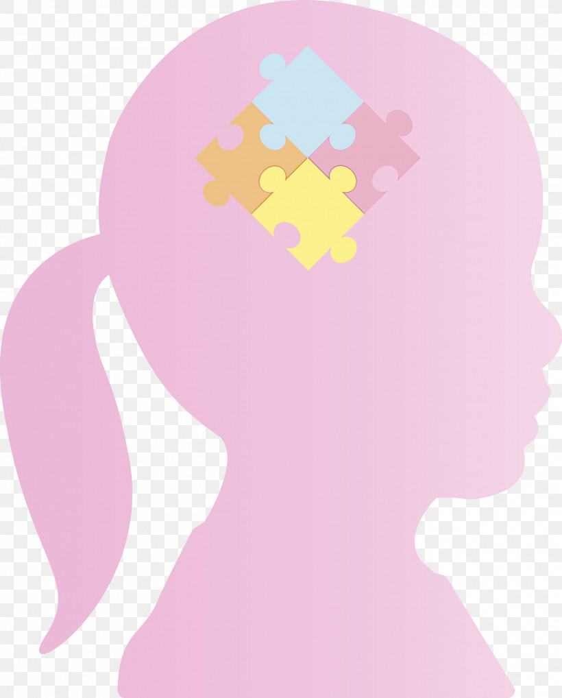 Pink, PNG, 2415x3000px, World Autism Awareness Day, Autism Awareness, Paint, Pink, Watercolor Download Free